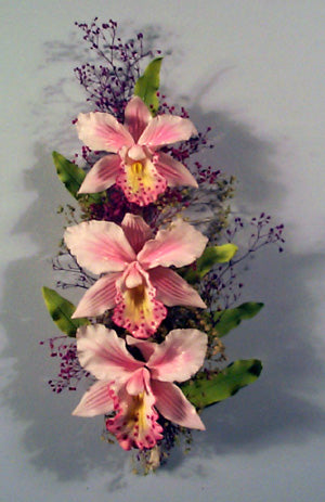 CATTLEYA ORCHID SET. Three sizes - large - medium - small.