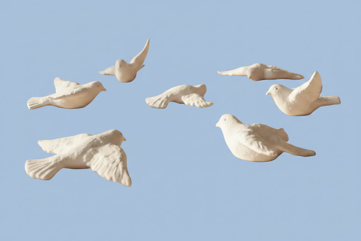 Eight doves in total.


