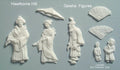 GEISHA GARDEN FIGURES set of five