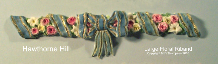 FLORAL RIBAND WITH BOW Large