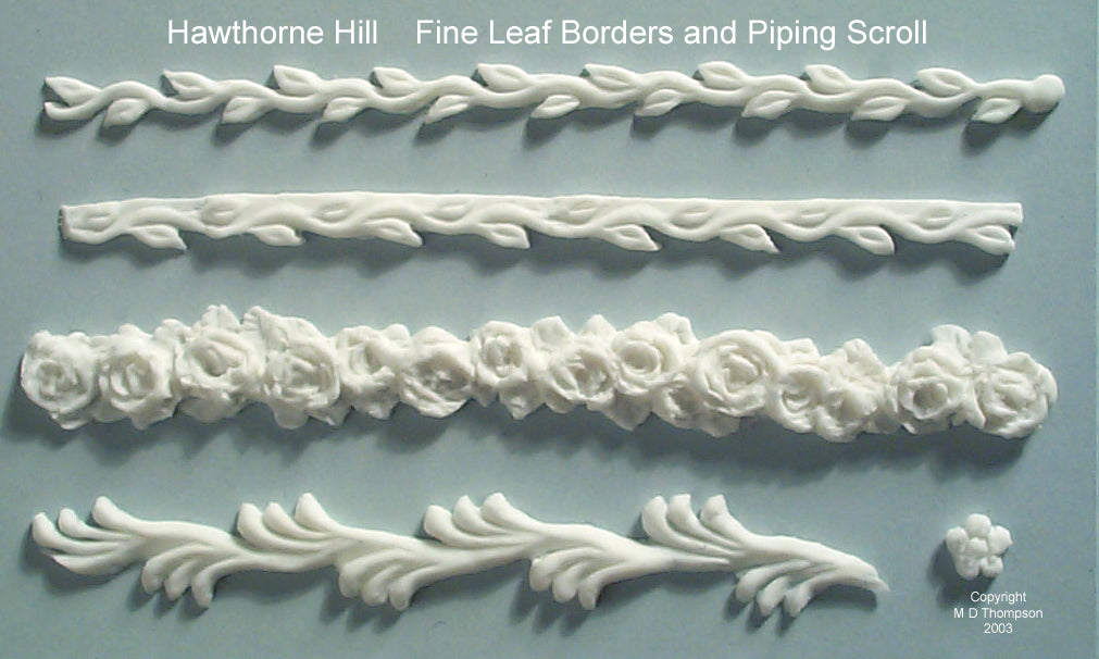 FINE LEAF BORDERS & PIPING SCROLL